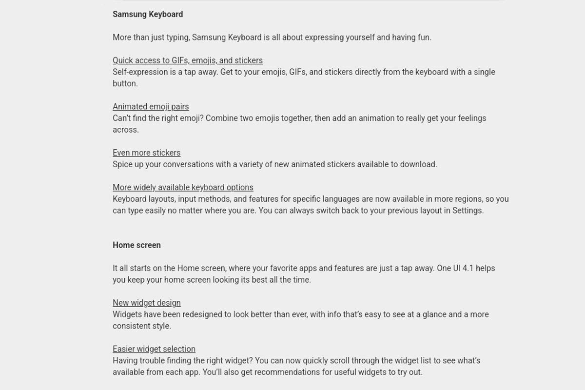 actualizacion Android 12 One UI 4.1 Galaxy Tab A7 Lite lista de cambios 2