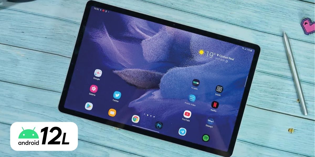 actualizar android 12l galaxy tab s8