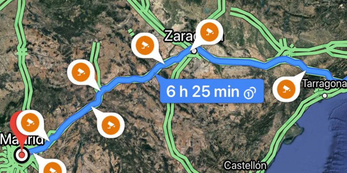 alerta de radar en google maps