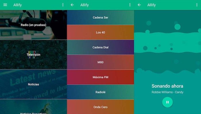 allify ver tv android 2018