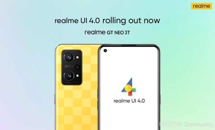 android 13 llega al Realme GT Neo 3T