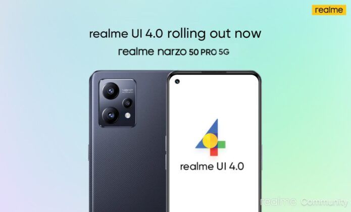 android 13 llega al Realme Narzo 50 Pro