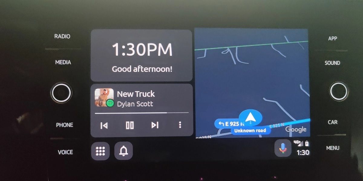android auto pantalla dividida
