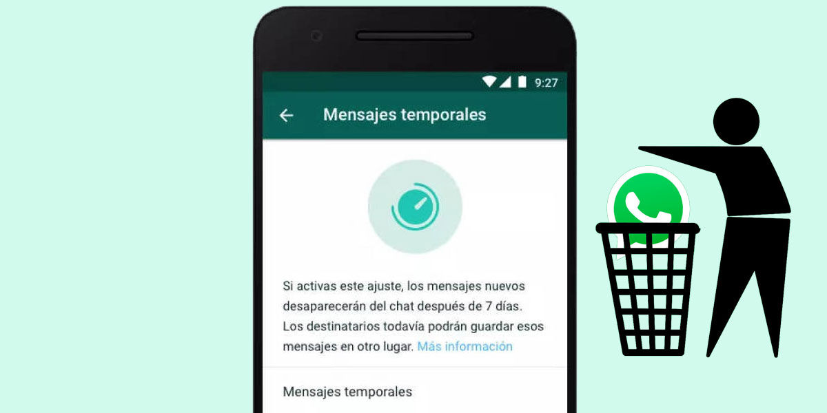 WhatsApp mejorará su función de mensajes que se autoeliminan  