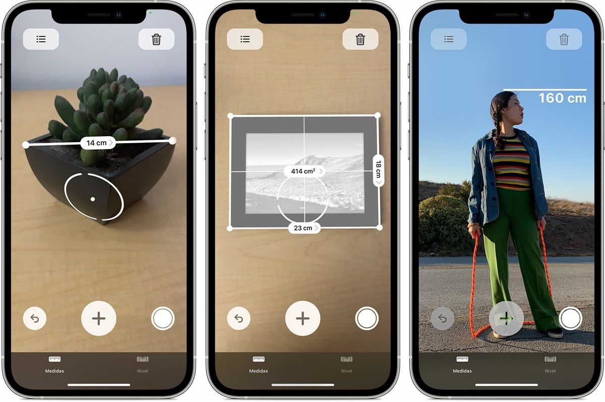 app Medidas de iPhone para medir objetos con el sensor LiDAR
