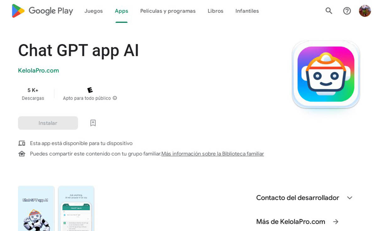 app estafa chat GPT