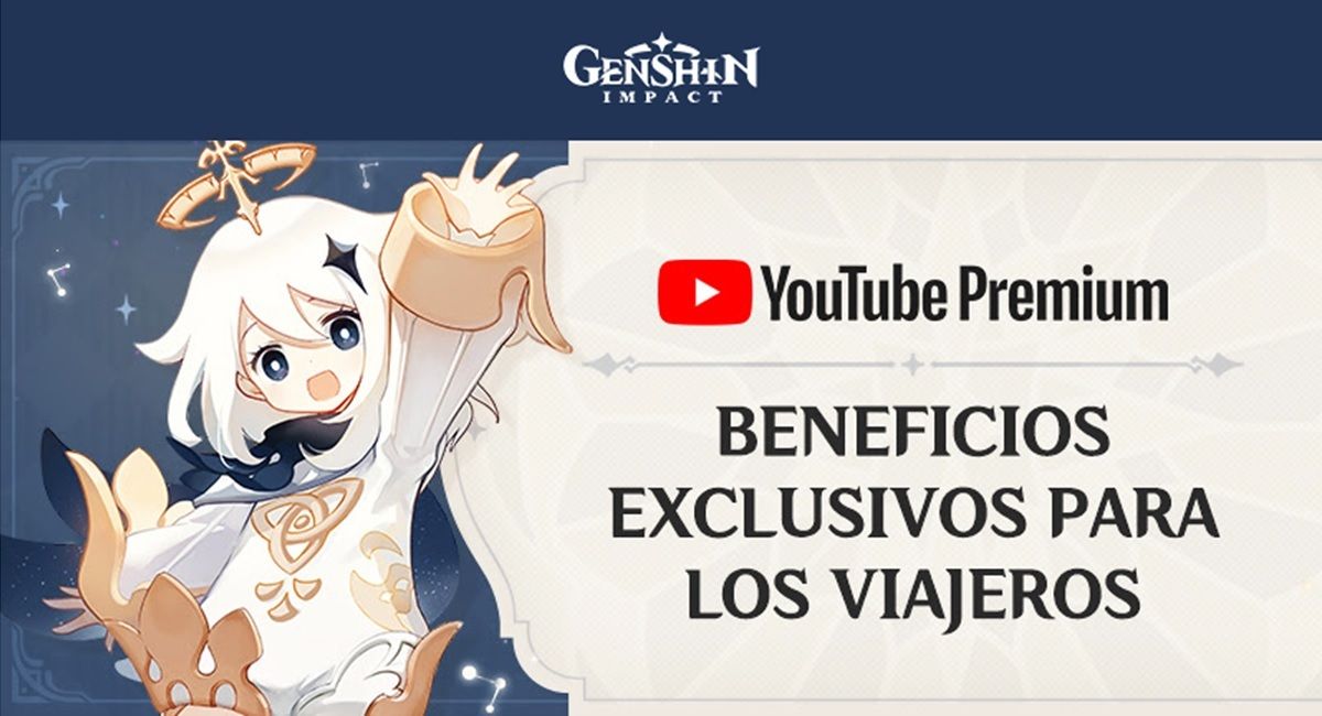 asi puedes llevarte 3 meses gratis de YouTube Premium con Genshin Impact