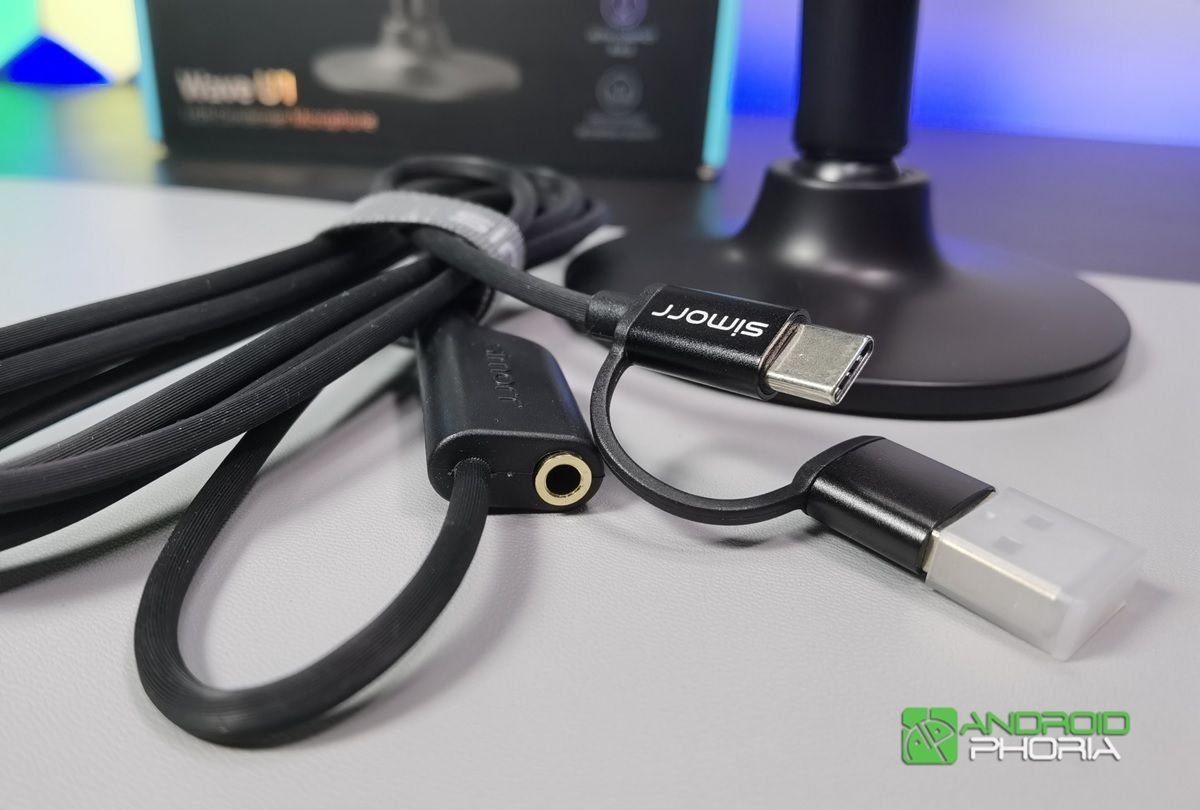 cable USB del microfono Simorr U1