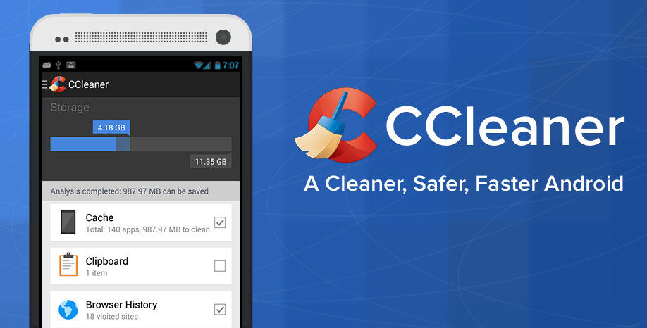 ccleaner aumentar velocidad android