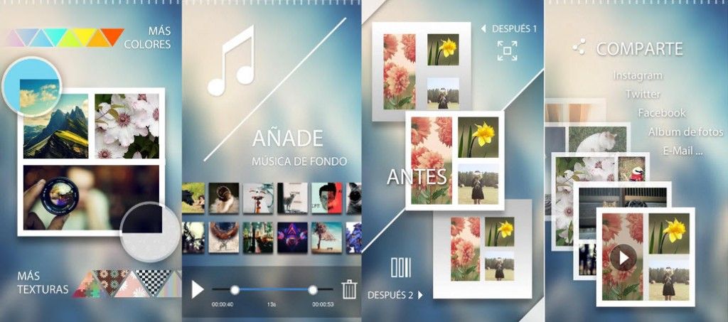 collage con fotos y videos android1