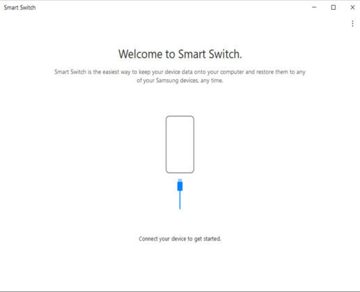 Actualizar Samsung desde Smart Switch paso 1