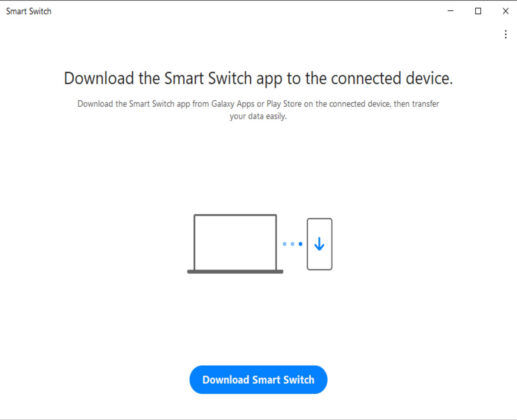 Actualizar Samsung desde Smart Switch paso 2