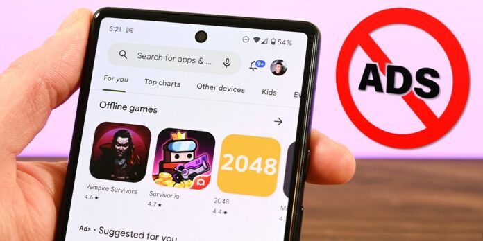 como encontrar apps y juegos sin anuncios en Google Play Store