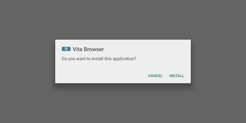 como instalar vita browser apk