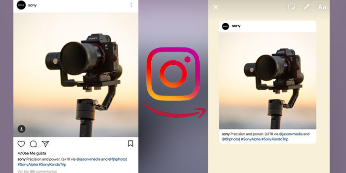 compartir fotos instagram historias
