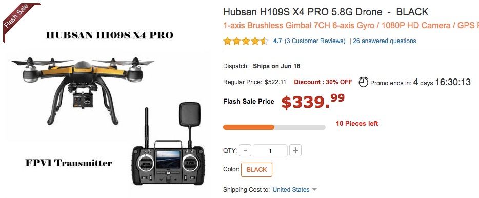 comprar Hubsan H109S X4 Pro oferta