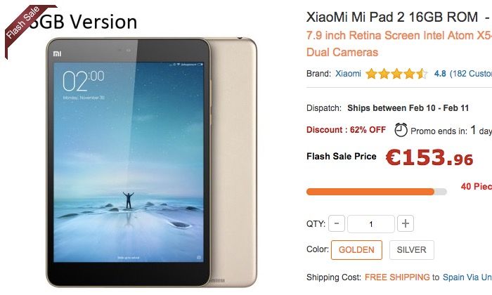 comprar el Xiaomi Mi Pad 2 oferta barato