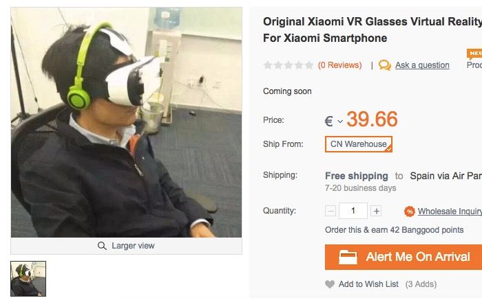 comprar las gafas VR de Xiaomi