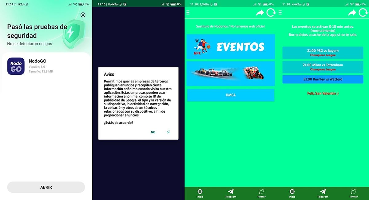 descarga aqui NodoGO, la app para ver la champions league en el movil android