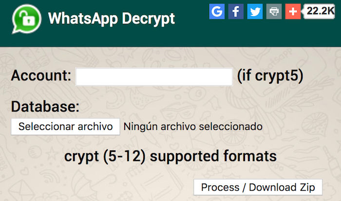 desencriptar copia seguridad whatsapp