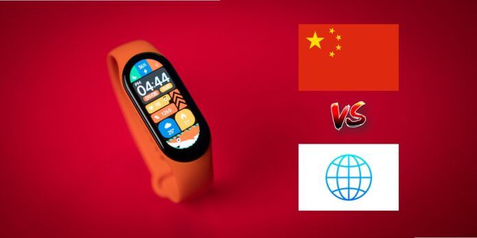 diferencias entre xiaomi band 7 global y china