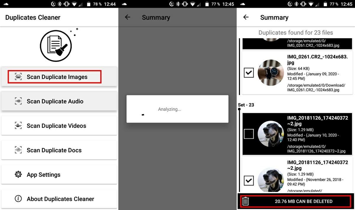 duplicates cleaner tutorial eliminar fotos duplicadas android