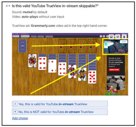 ejemplos anuncios trueview invalidos juegos en linea