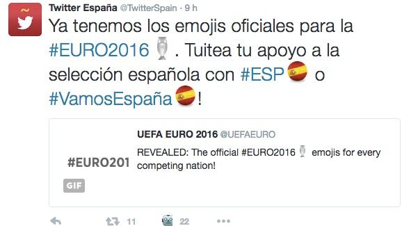emojis eurocopa twitter