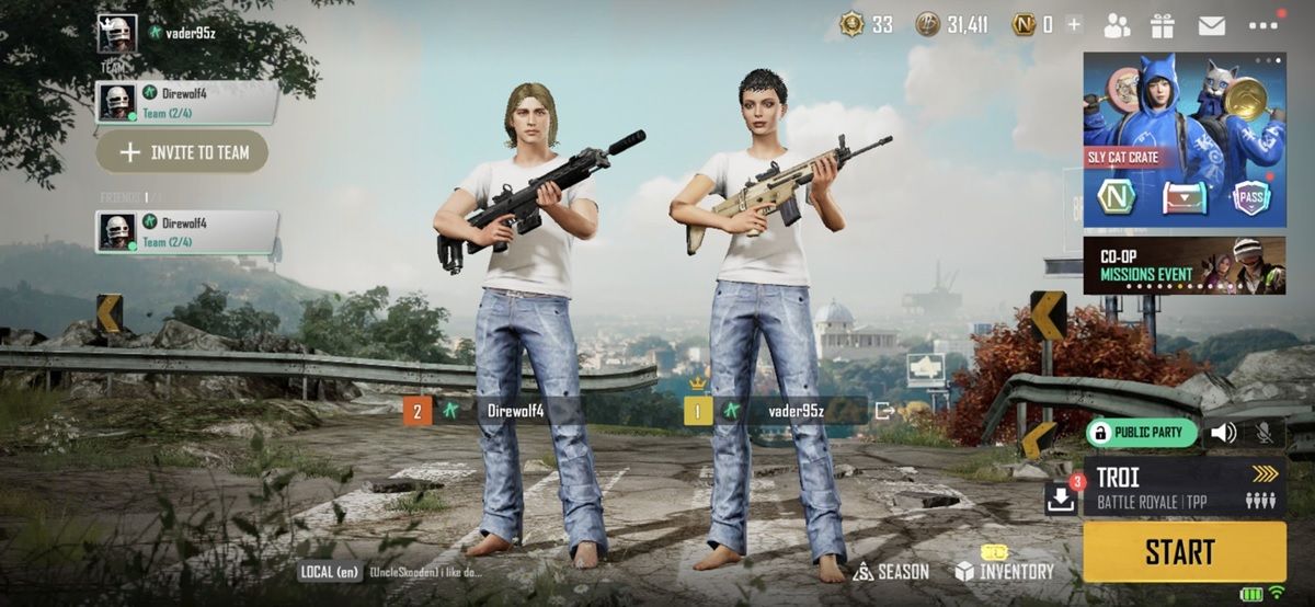equipo en pubg new state