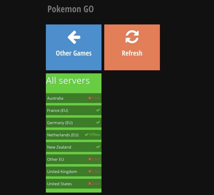estado servidores pokemon go