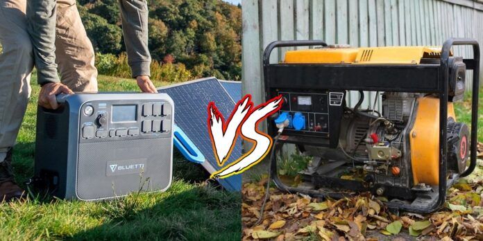 generadores solar bluetti vs generadores de combustible