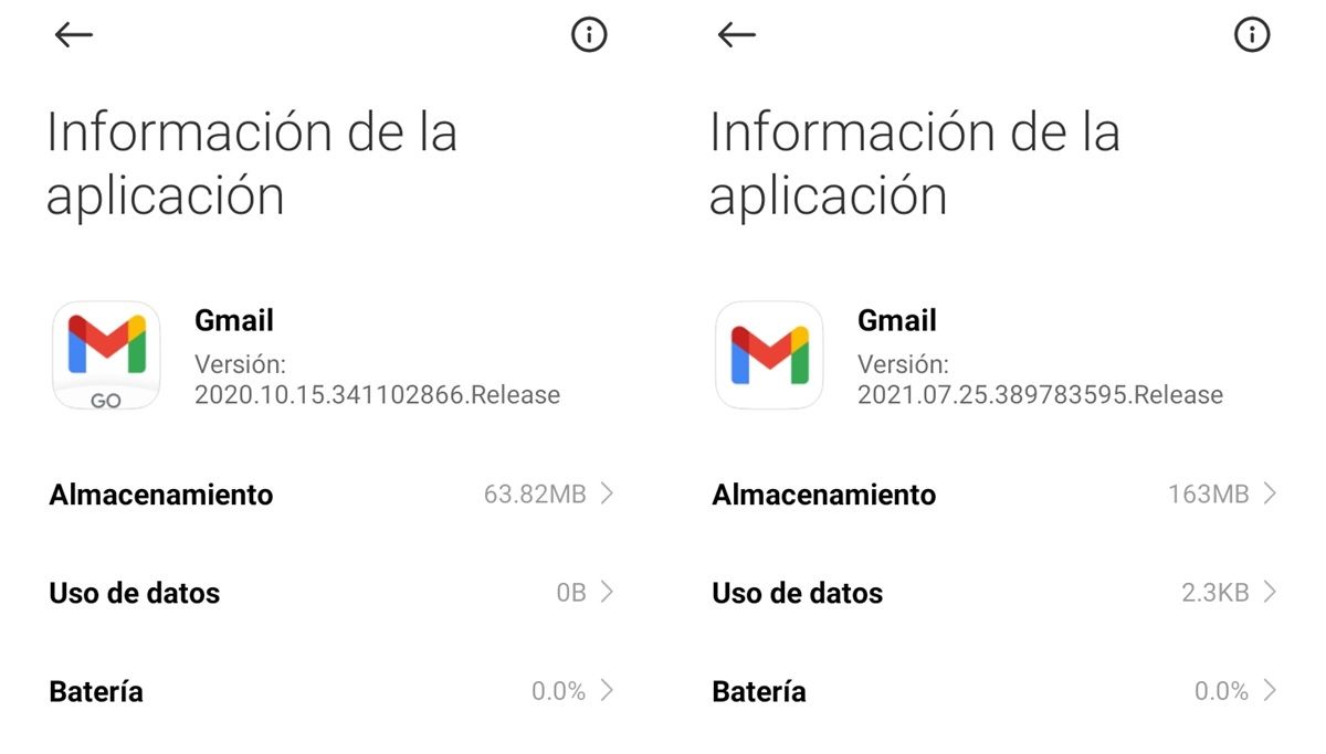 gmail go vs gmail peso