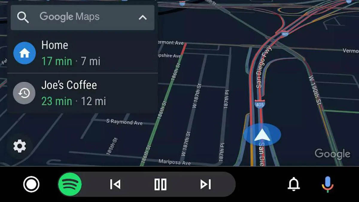 google maps android auto tema oscuro atascado