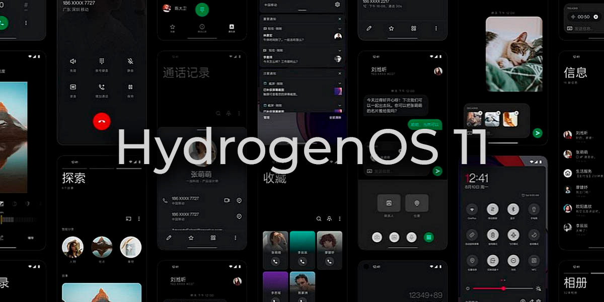 hydrogenos 11 capa de personalización oneplus