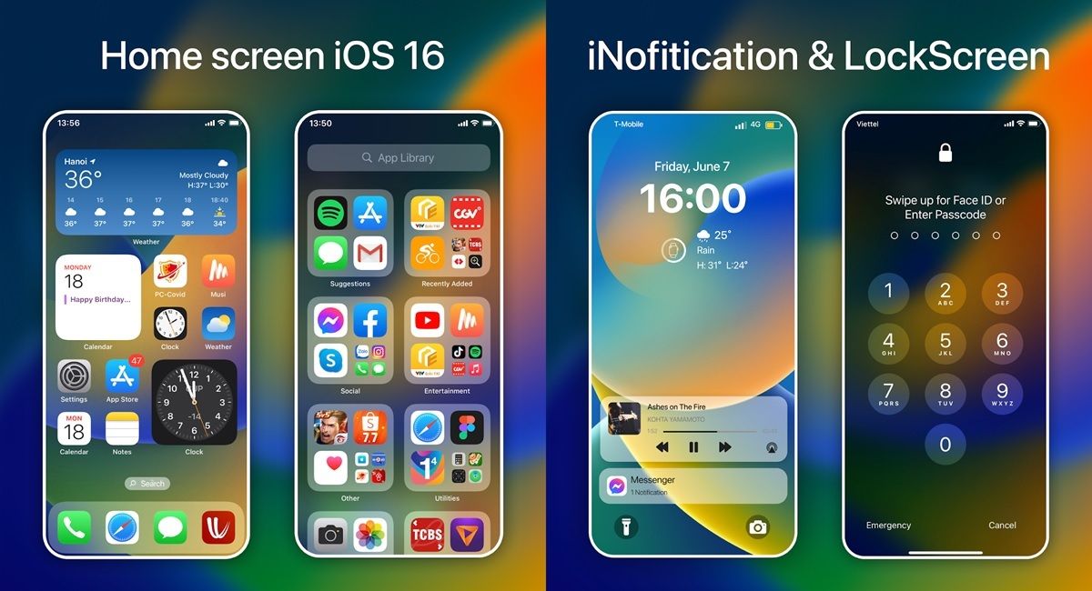 iOS 16 en moviles Android