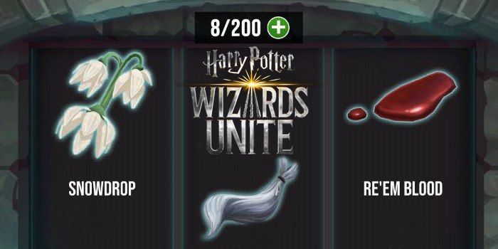 ingredientes harry potter wizards unite