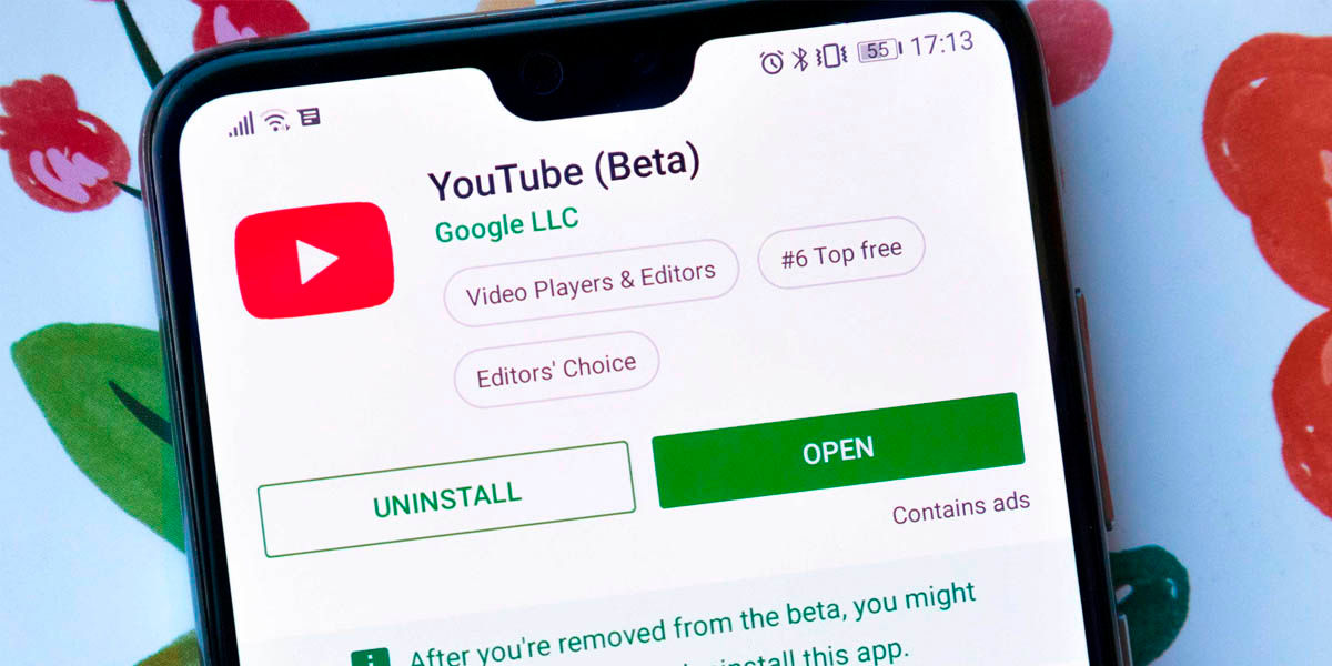 instala youtube beta corregir errores android