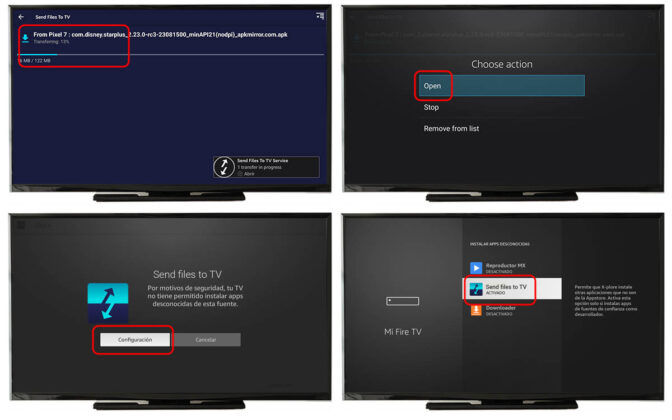 instalar APK fire TV Send Files to TV