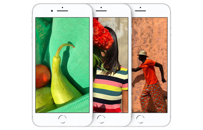 iPhone 8 pantalla colores