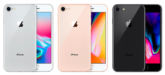 iPhone 8 en tres colores