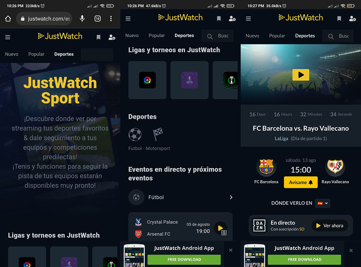 justwatch android