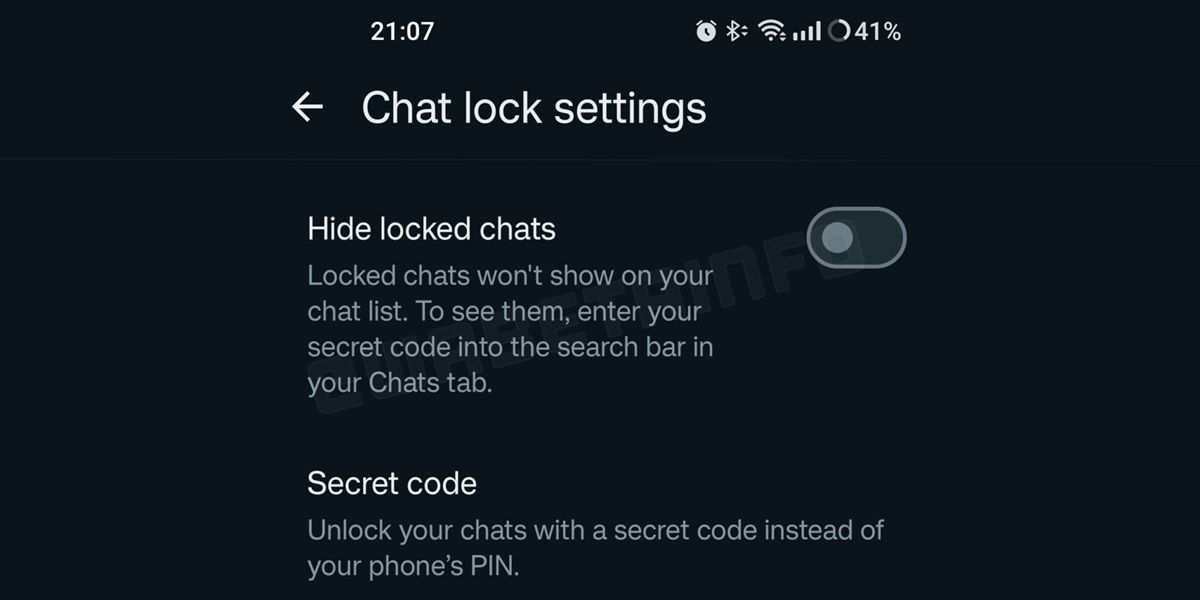 la funcion de bloqueo de chats de WhatsApp recibirá una nueva opción para mantener ocultos los chats bloqueados