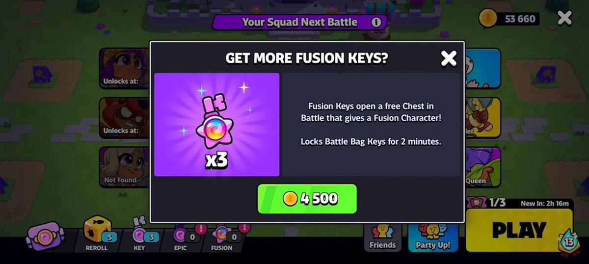 llave de fusión squad busters