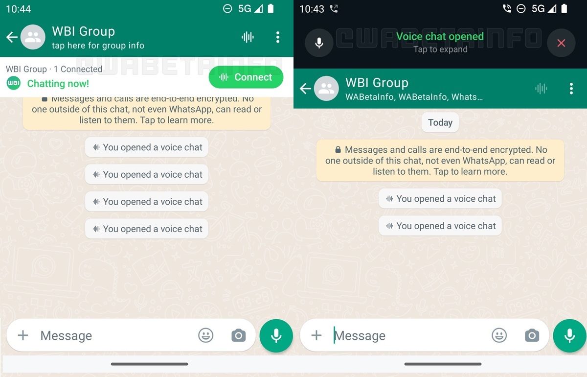 los chat de voz estilo discord llegan a whatsapp
