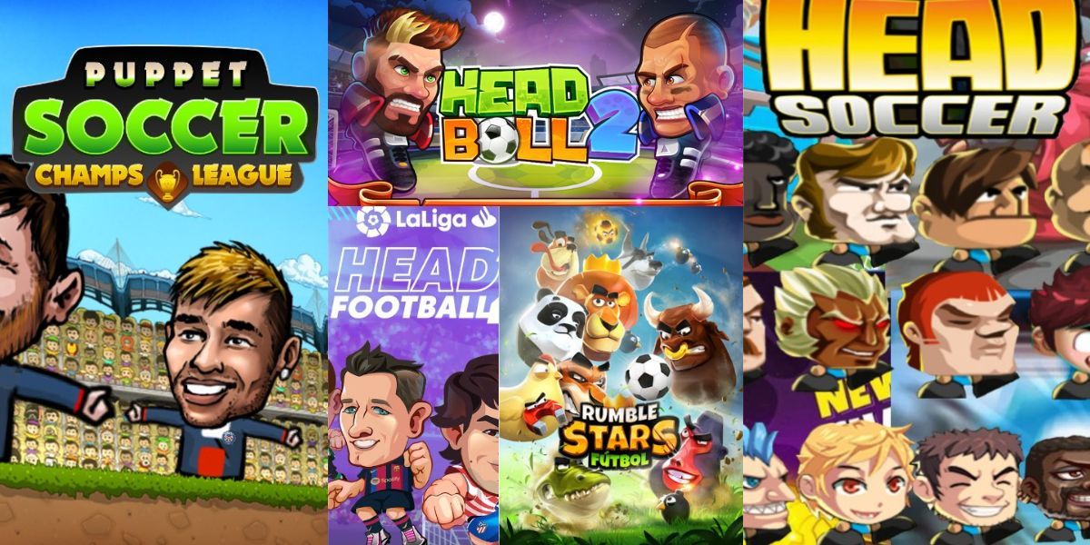 los mejores juegos de fútbol de cabezones para Android