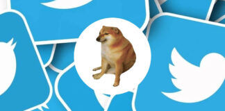 meme cheems doge sustituye logo twitter error