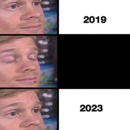 meme de paso llego muy rapido el 2023