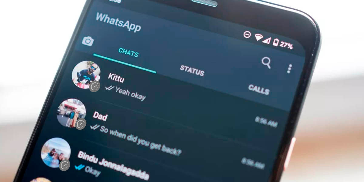 mensajes temporales todos los chats whatsapp beta