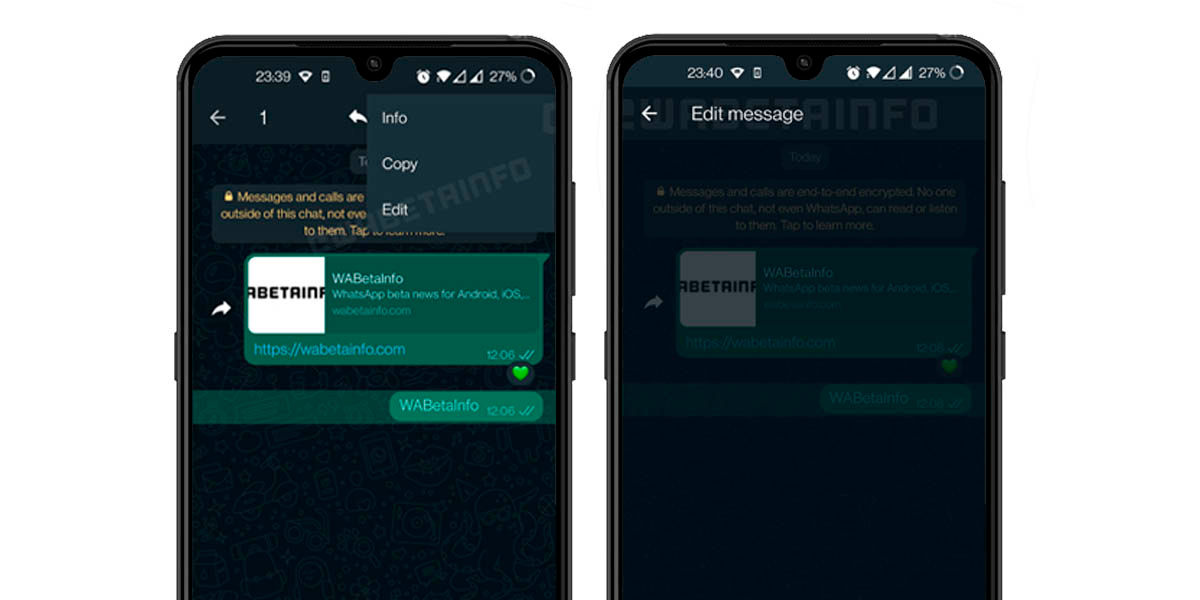 modifiar mensaje enviado whatsapp