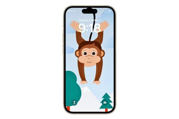 mono fondo de pantalla para iPhone 15